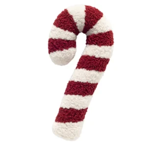 Textino sierkussen Candy Cane 48x24cm pompeian red