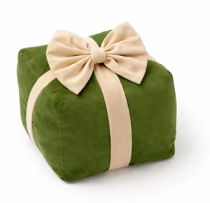 Textino sierkussen Cuddle Giftbox 20x20x18cm bronze green