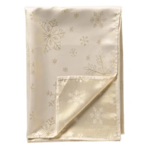 Textino tafellaken Snowflake Spark 140x240cm blanc de blanc