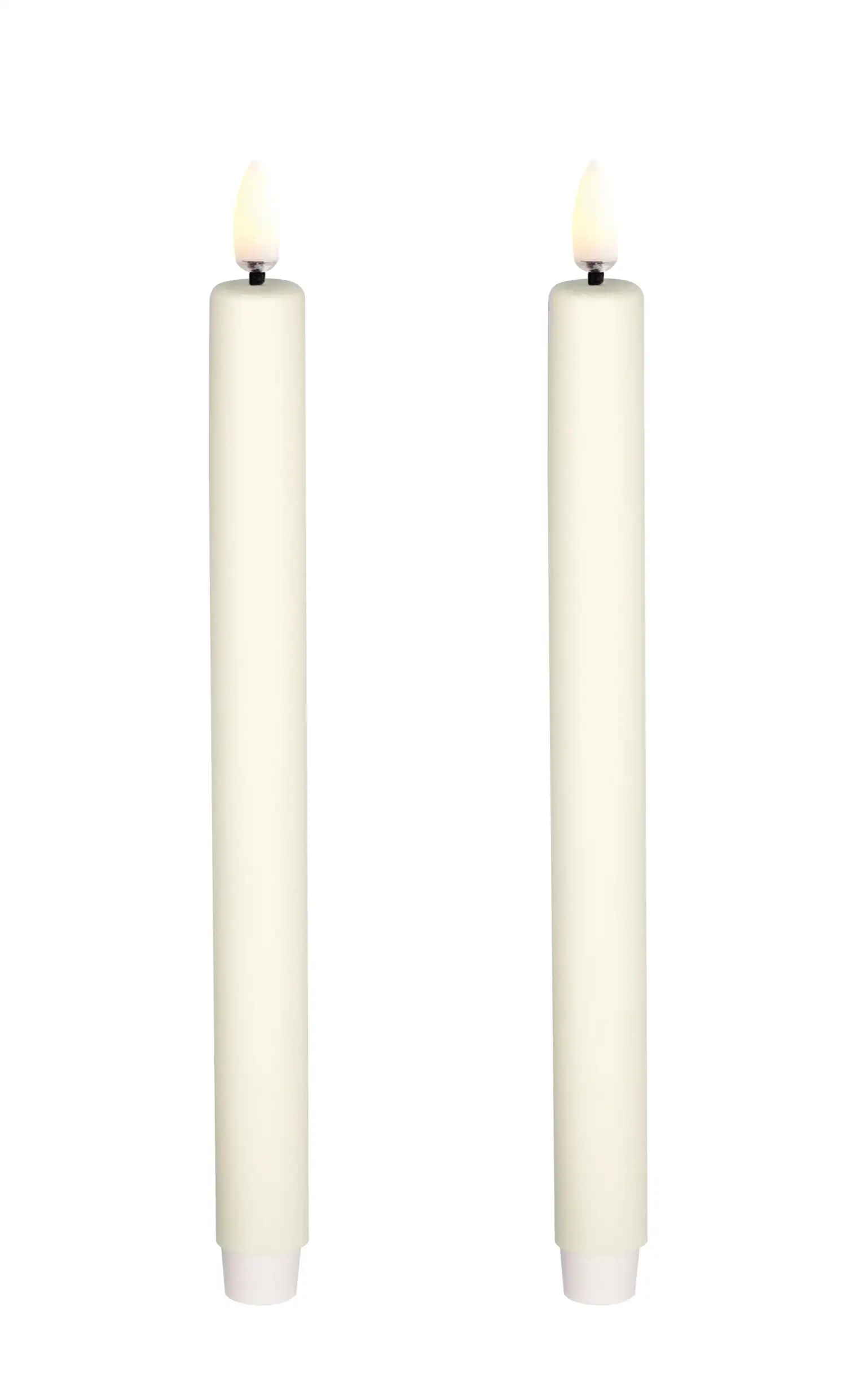 Uyuni led-kaars diner mini 1,3 x 13,8 cm ivory 2pack
