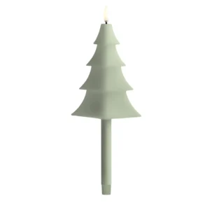 Uyuni led-kaars Tree 1,3 x 25cm sage green