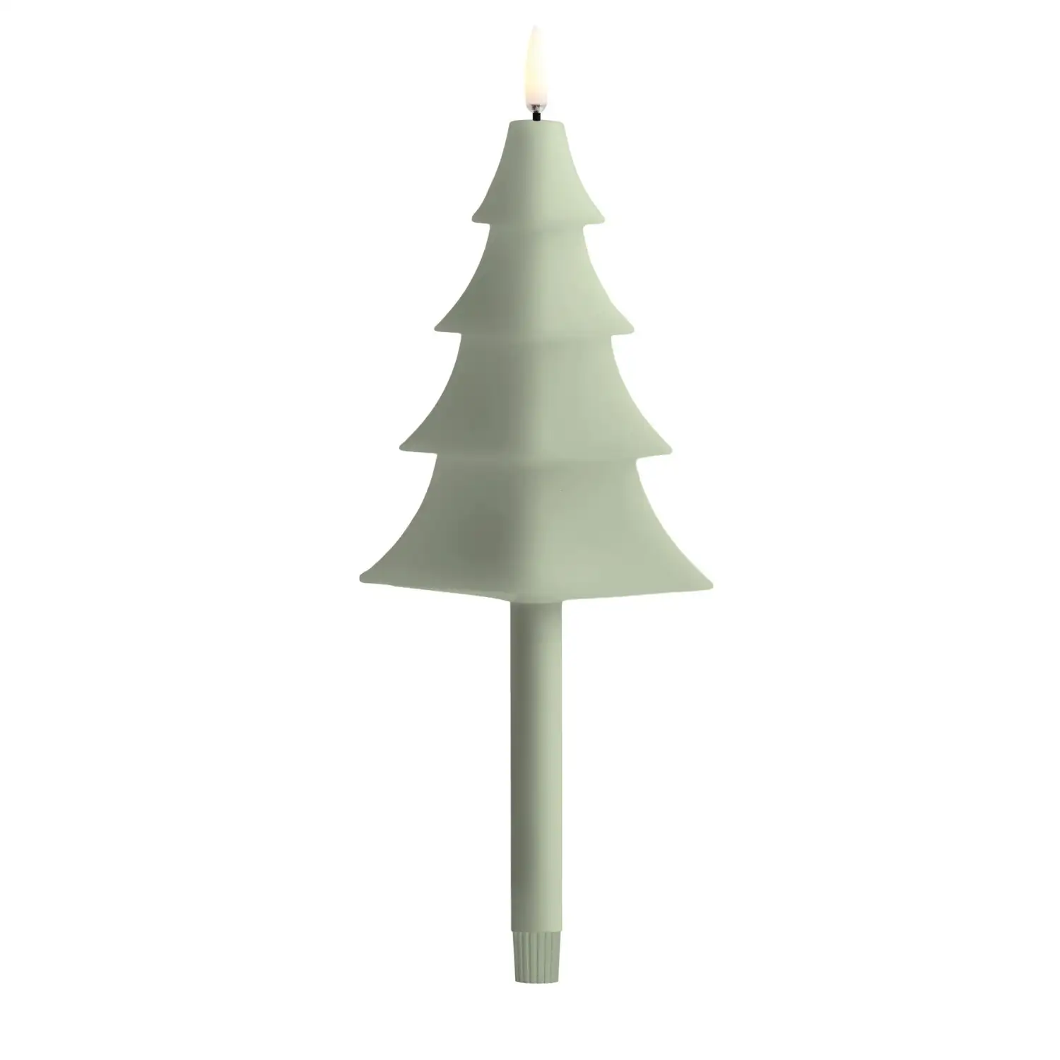 Uyuni led-kaars Tree 1,3 x 25cm sage green