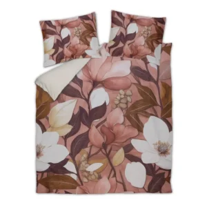 Vandyck dekbedovertrek Floravine satijn rose dawn - 1-persoons 140x200/220cm + 1 sloop
