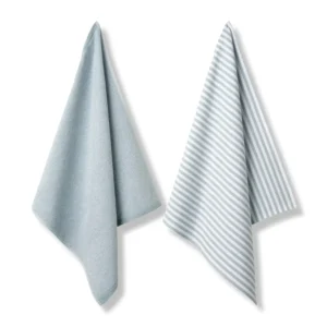 Vandyck theedoek - handdoek set Pure Kitchen pearl blue