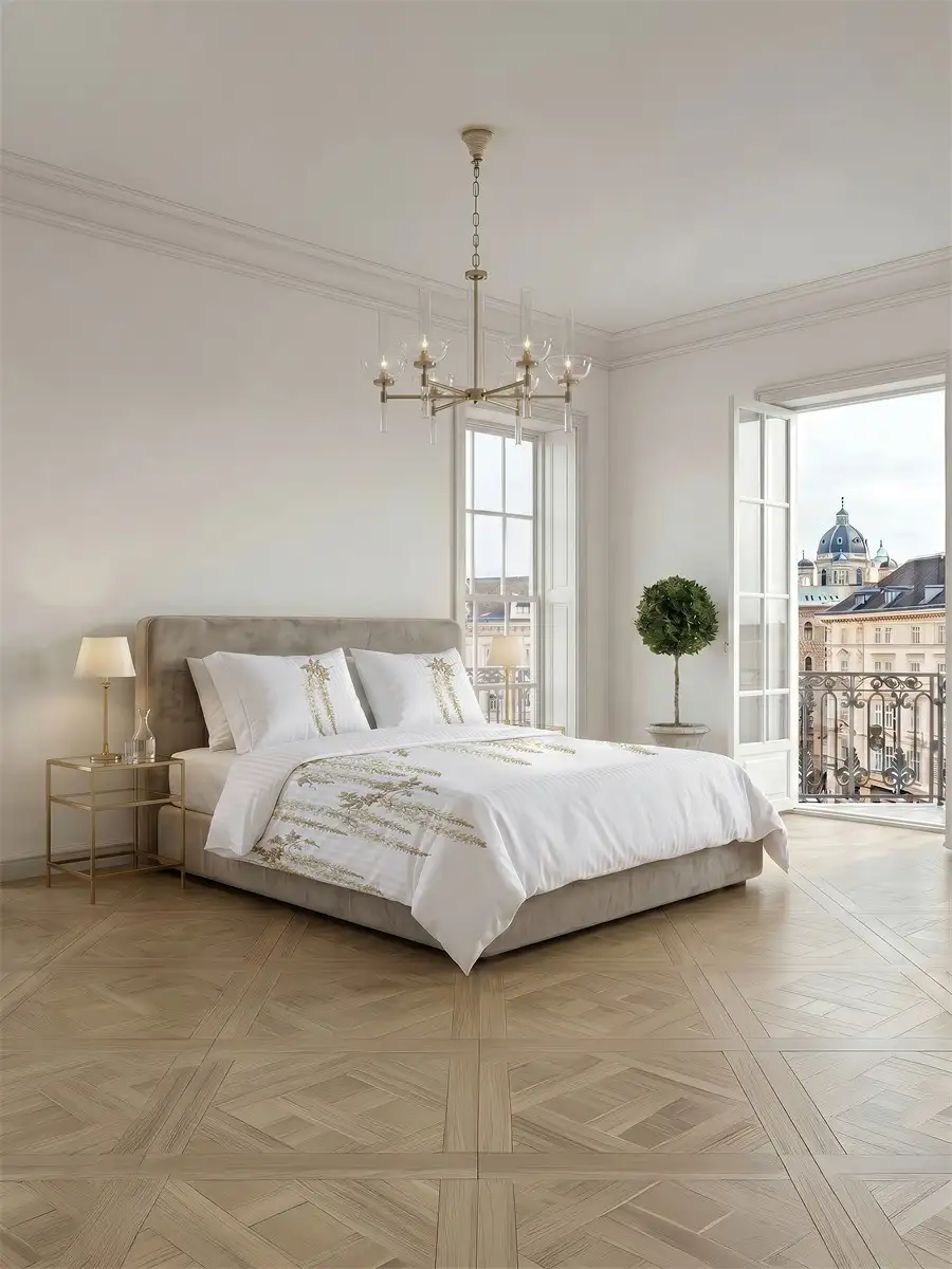 Heckettlane dekbedovertrek Vienna Suite satijn white - Afbeelding 2