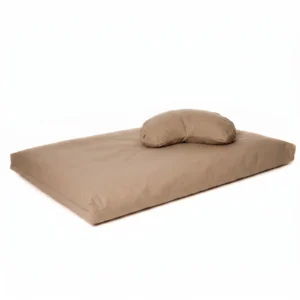 ZENZES® Pro Eco meditatiekussen zabuton en halve maan kussen zand
